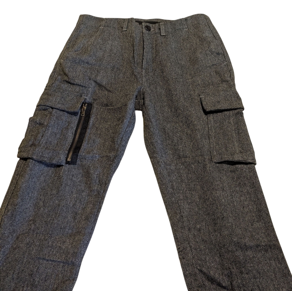 NWT Richie Le  Charcoal Cargo Tweed Pants for Men, 30 - Picture 4 of 9